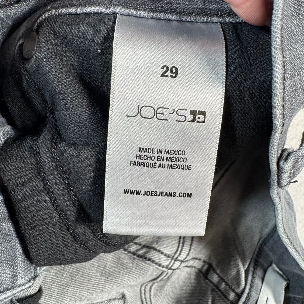 Joes Jeans Mens 29 Gray Straight Slim Mid Rise Stretch